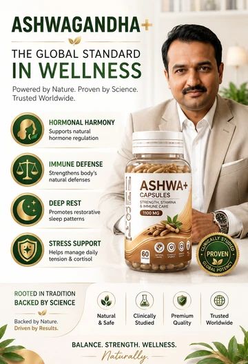 Hush Herbals Ashwa+ Capsules 1000mg – Premium Ashwagandha Formula