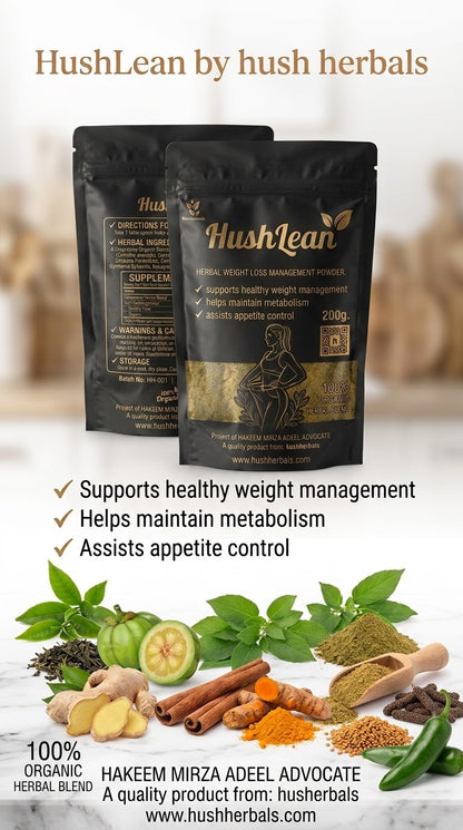 HushLean Herbal Wellness Powder 200g – Herbal Support for Healthy Weight Management