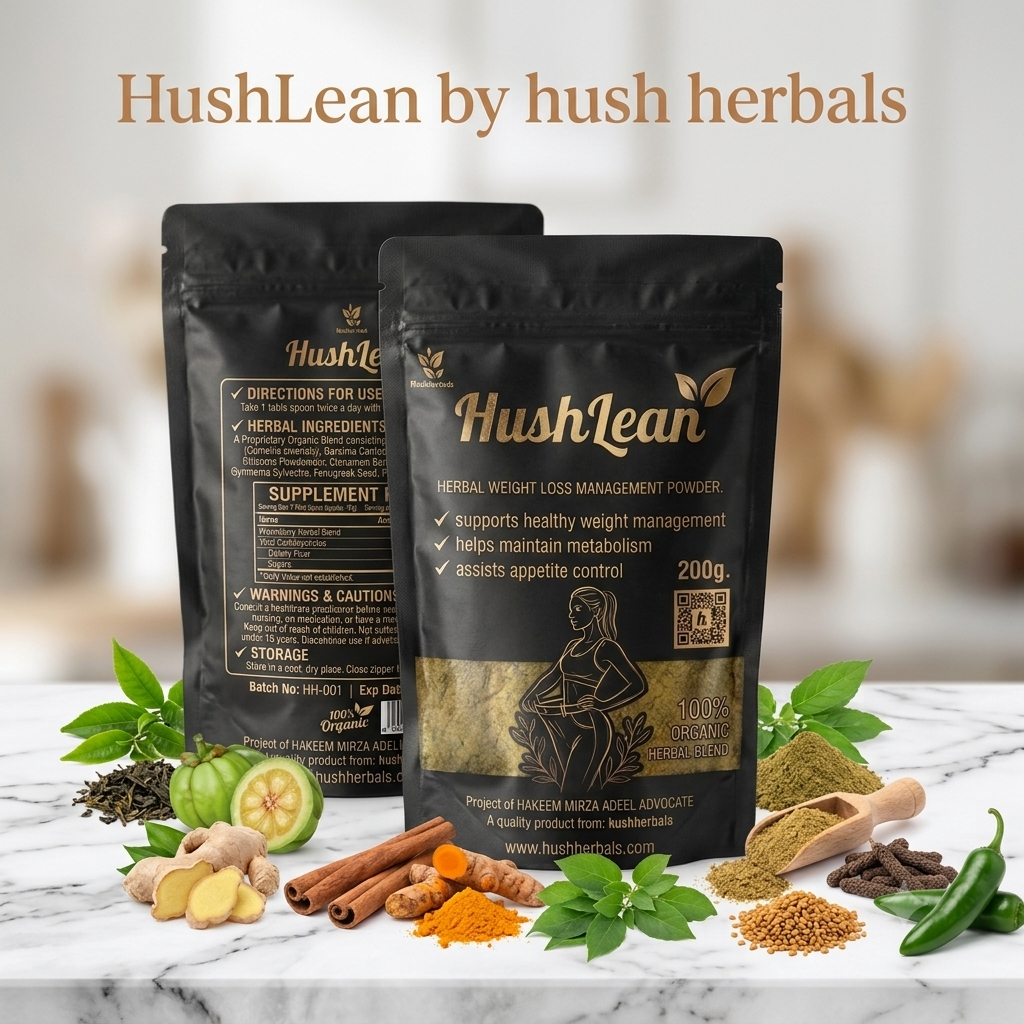 HushLean Herbal Wellness Powder 200g – Herbal Support for Healthy Weight Management