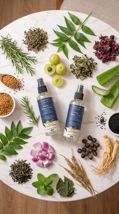 Hairvani Herbal Hair Regrowth Spray – Herbal Solution for Hair Fall & Weak Hair Roots