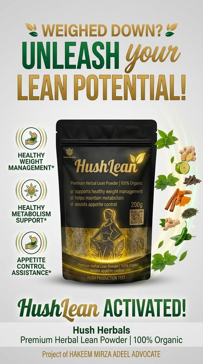 HushLean Herbal Wellness Powder 200g – Herbal Support for Healthy Weight Management