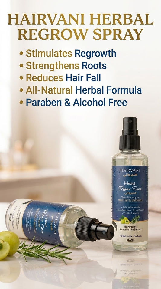 Hairvani Herbal Hair Regrowth Spray – Herbal Solution for Hair Fall & Weak Hair Roots
