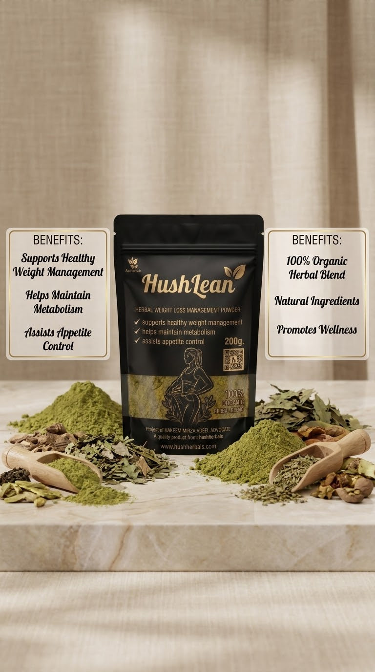 HushLean Herbal Wellness Powder 200g – Herbal Support for Healthy Weight Management