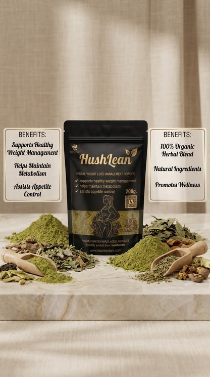 HushLean Herbal Wellness Powder 200g – Herbal Support for Healthy Weight Management