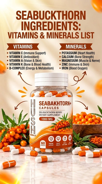 SEABAKHTORN+ CAPSULES
Sea Buckthorn Berry Dietary Supplement — 1000 MG | 60 Capsules